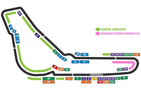 Plan des tribunes | F1Italy.com
