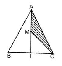 In the given figure, ABC is a triangle in which L is the mid-point of ...