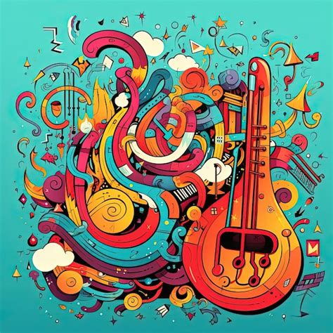 Musical Instruments Drawing 的图像结果