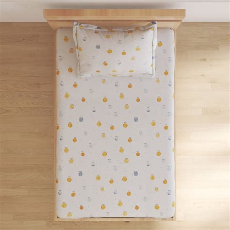 Buy Slate Kids Space Cotton 150TC Printed 2Pcs Single Bedsheet Set from ...
