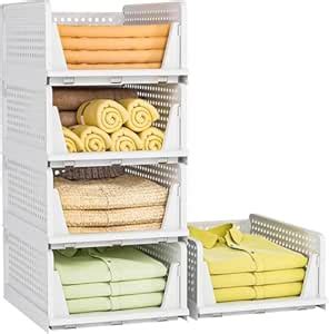 SCALER Set of 3, Stack it Up | Large Cloth Stacker | Foldable Shirt ...