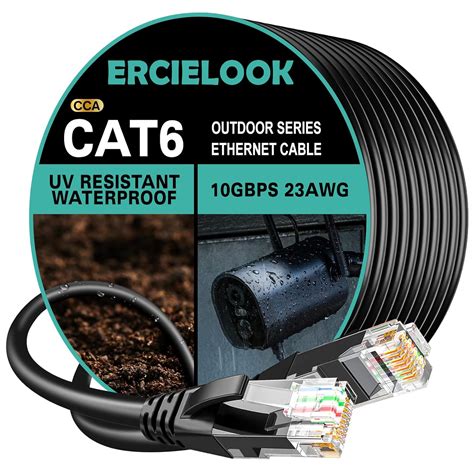 Ercielook 50ft High Speed Cat6 Outdoor Ethernet Cable - India | Ubuy