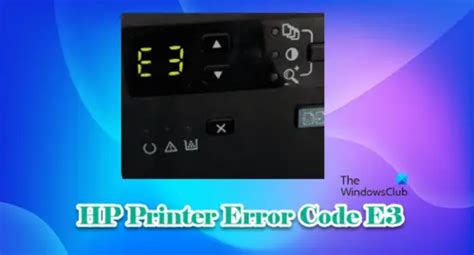 Image result for HP Printer E3 Error