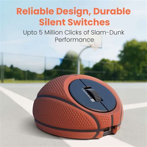 Portronics ToadPlay Basketball Mini Wireless Mouse, Dual Wireless ...