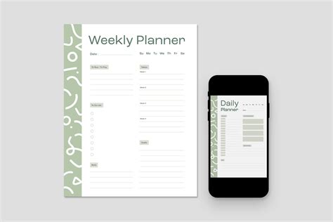 Daily & Weekly Planner Template [AI, INDD, EPS] - BrandPacks