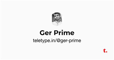 Ger Prime — Teletype