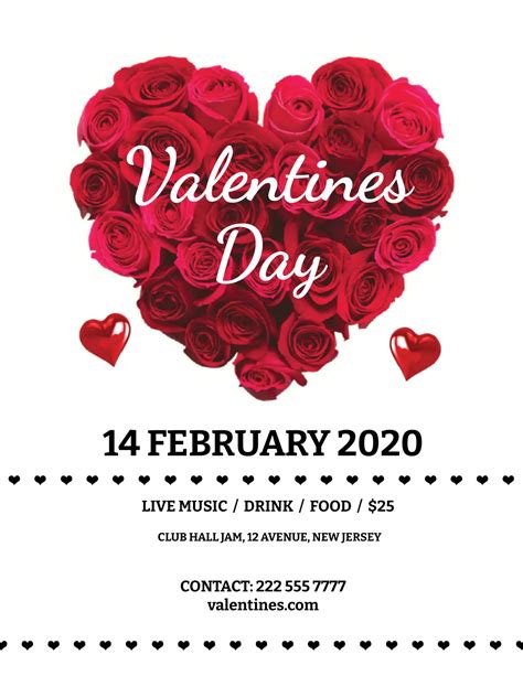 Free Valentine's Day Church Flyer Template to Edit Online