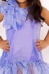 Buy Blue Rose Motif Ruffle Dress For Girls by Lil Angels Online at Aza ...