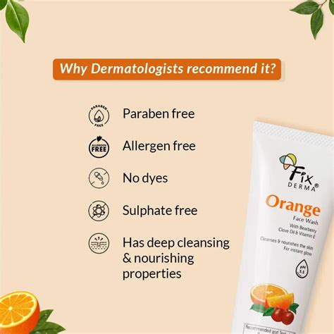 Buy Orange Face Wash for Oily Skin – Fixderma Skincare