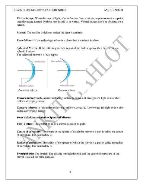 Image result for Physics Notes Class 10