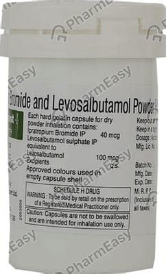 Combimist L Respicaps: Uses, Side Effects, Price & Dosage | PharmEasy