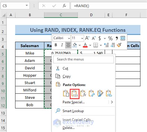 Image result for Random Select Excel