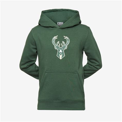 Nike Boys NBA Milwaukee Bucks Hoodie - Black - Boys Replica