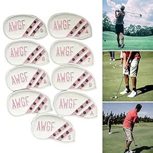 9X Golf Iron Headcover Set Fleece Lined Club Head Cover Guard Case ...