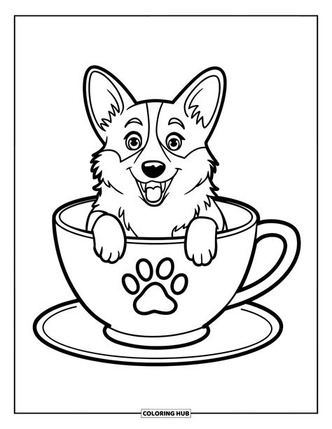 120+ Corgi Coloring Pages for Kids & Adults (Free Printable PDFs)