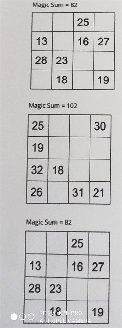 Solve the magic square - Brainly.in