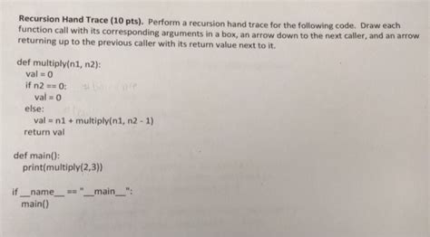 Image result for Recursion Python Tracing Code On Hand Video