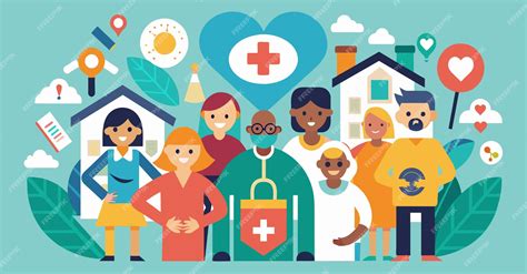 Premium Vector | Community Care Icons and Team help Illustration