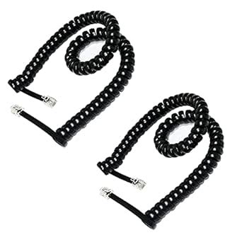 HPWFHPLF Telephone Wires, 2 PCS 10 Feet 6P6C Telephone Cord Cable for ...