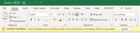 Image result for Excel Security Message Warning Avoid