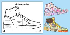 All About Me Art Worksheet