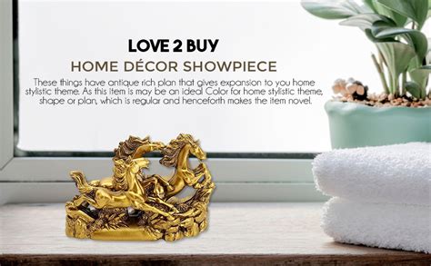 Love 2 Buy Feng Shui Three Running Horses Showpiece : Amazon.in: Home ...