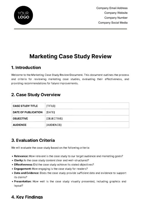 Image result for Case Study Review Example