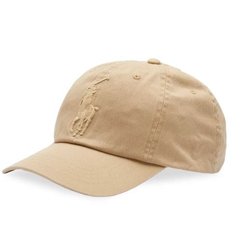 Polo Ralph Lauren Men's Big Pony Baseball Cap in Costal Beige Polo ...