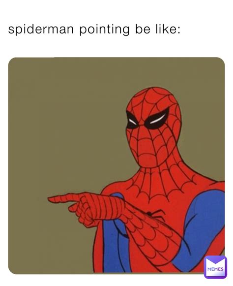 Pointing Meme Cartoon