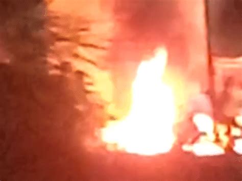 Violent clashes between two communities, mobs pelt stones, set fire to ...