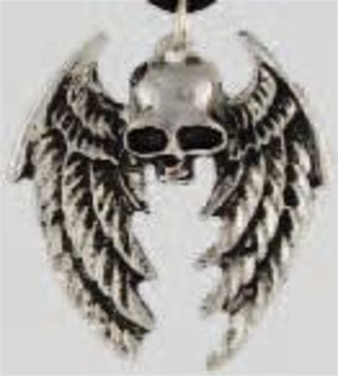 AzureGreen: Winged Skull pendant 有翼の頭蓋骨 | カタカムナ