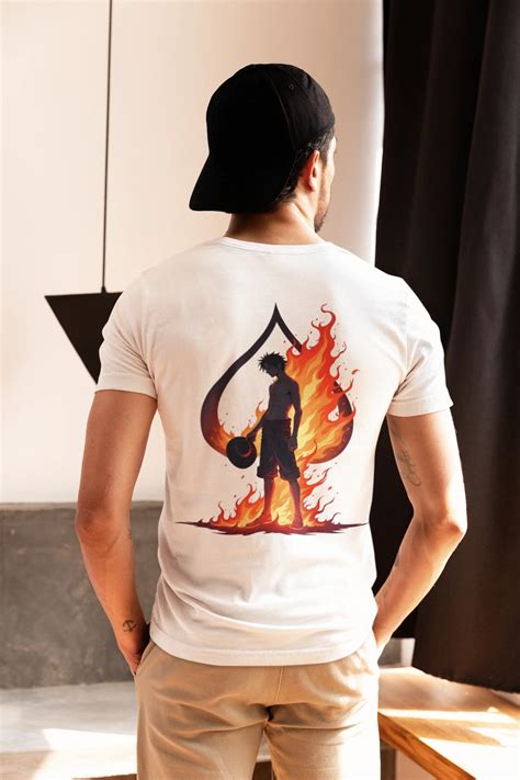 Ace of Flames Anime Graphic Printed Pure Cotton T-Shirt – THE LYRA STORE