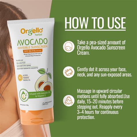 Avocado Invisible Sunscreen SPF 50 PA++++ | Broad-Spectrum UV-A & UV-B ...