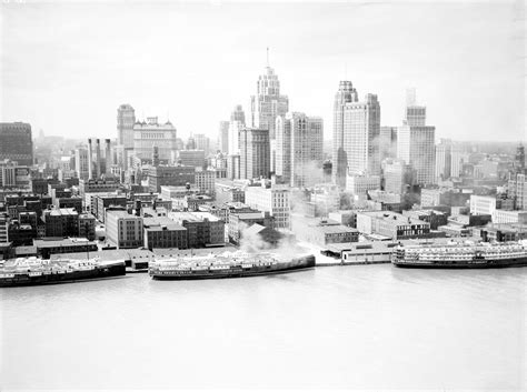 Detroit, Detroit (historical), U.S. c. 1920-1950 | Detroit skyline, Skyline, Detroit