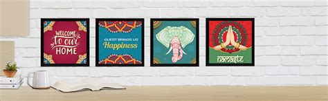 Chaka Chaundh Suitable Wall Painting with Frames- (Multicolour, Medium ...