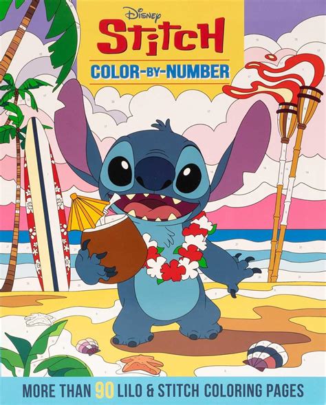 Disney Stitch Color-By-Number : Editors of Thunder Bay Press: Amazon.ca ...