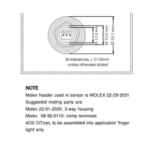 Image result for AO2 Oxygen Sensor Data Sheet