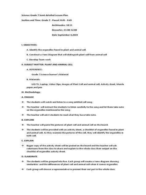 Image result for Plant Cell Lesson