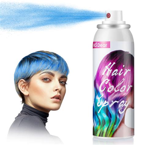 Spray Per Colore Dei Capelli Blu, Lacca Colorata Temporanea Per Capelli ...