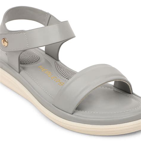 Buy Healers Grey Casual Flat Sandal For Women SSAL-1 By Liberty