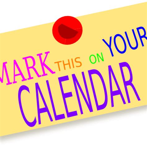 Fundraiser clipart mark your calendar, Fundraiser mark your calendar ...
