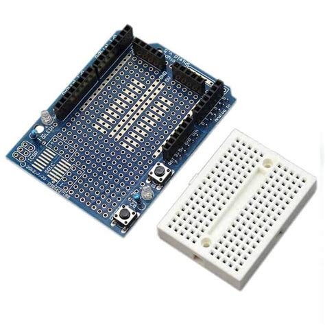 UNO Self Adhesive Prototype Shield with SYB-170 Mini Breadboard