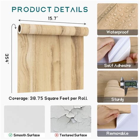 VEELIKE Weathered Oak Wood Contact Paper – Veelike