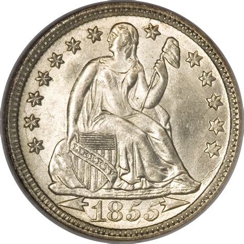 1 Dime "Seated Liberty Dime" (with stars and date arrows) - United ...
