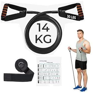 Strauss Single Resistance Tube with Foam Handle | Door Anchor for ...