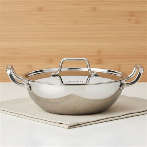 VINOD Doniv Triply Kadai with Lid for Cooking Heavy Bottom 4.8 litres ...