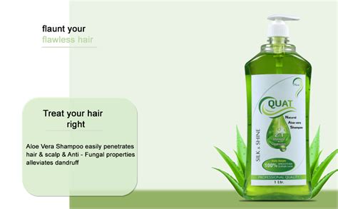 QUAT Natural Aloe vera 2-in-1 Smooth and Silky Anti Dandruff Shampoo ...