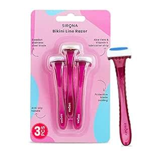 Sirona Bikini Line Trimming Razor for Women - Pack of 3 | Reusable for ...