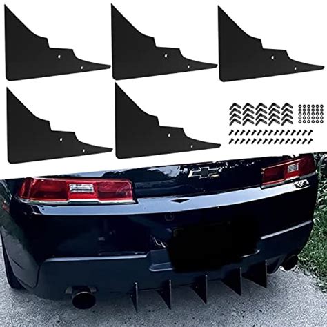 Buy Rear Diffuser 5 Fins V1 Set for Chevrolet 5th Gen Camaro 2014 2015 ...