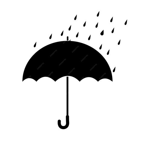 Premium Vector | Simple umbrella icon Waterproof Rain protection symbol ...